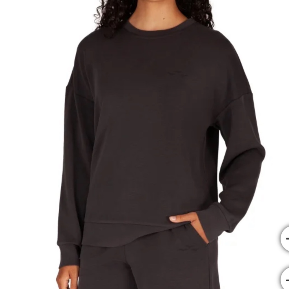 LAZYPANTS Women’s Sueded Gray Black Sweatshirt